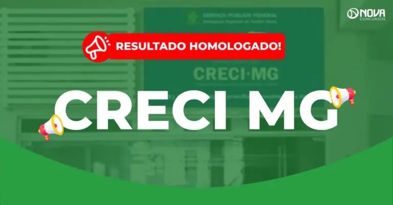 Concurso CRECI MG: Tem resultado final homologado!