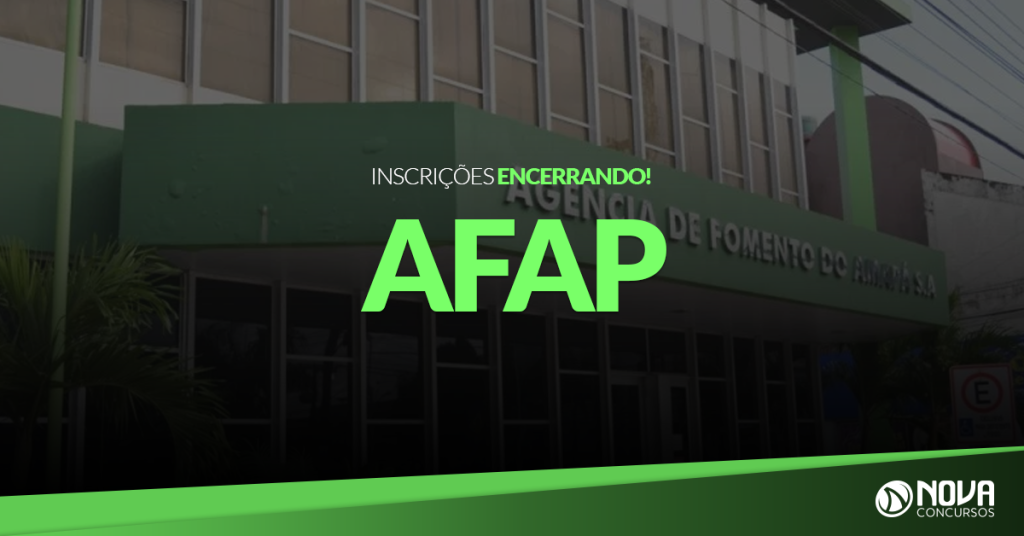 Concurso AFAP: Inscrições encerrando!