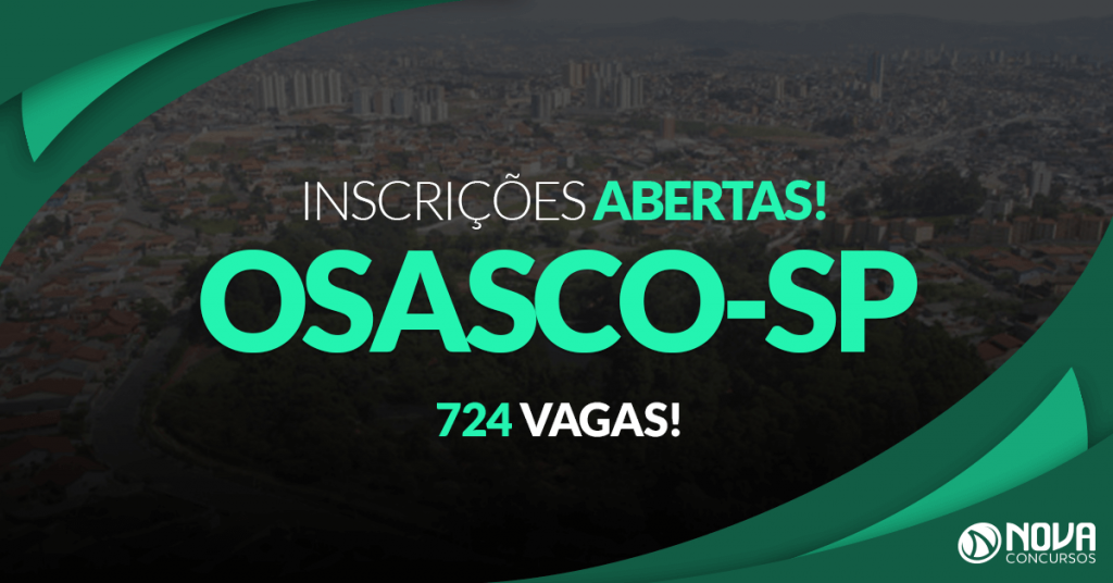 Concurso Prefeitura de Osasco – SP: Inscrições já estão abertas!