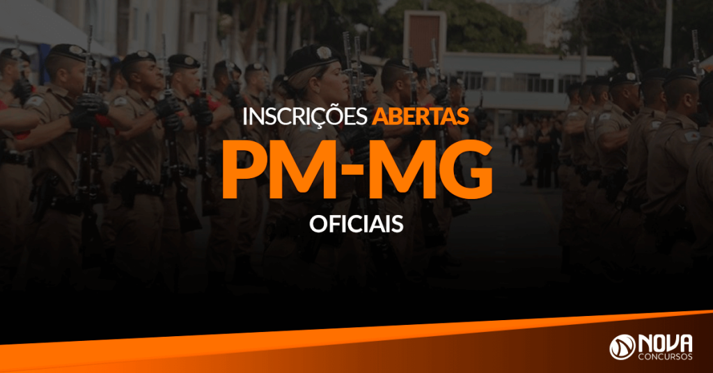 Concurso PM-MG Oficiais: Inscrições estão abertas!
