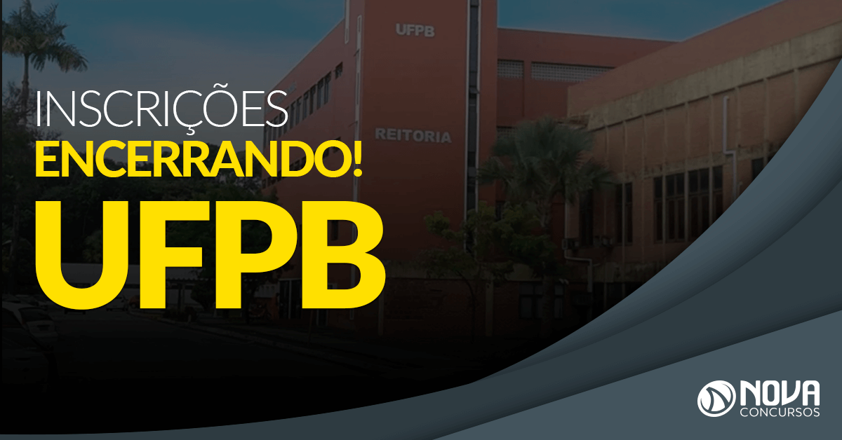 Concurso UFPB: Último dia de inscrições!