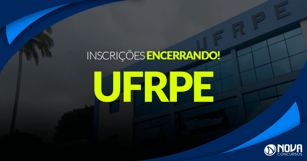 Concurso UFRPE: Inscrições encerrando!