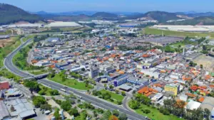 Fotografia da vista da cidade de cajamar