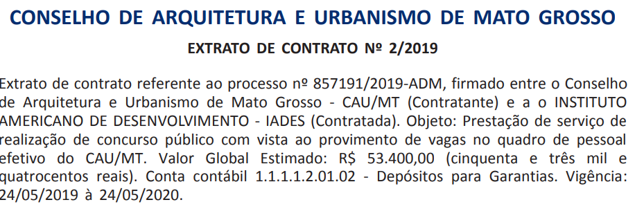 Concurso CAU-MT: Banca organizadora é contratada! 1 Nova-CAU-MT