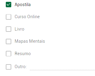 Materiais usados por Jacilene, aprovado no Concurso SES-PE