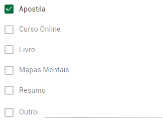 Materiais usados por Sesã Fontana, aprovado no Concurso PC-SP