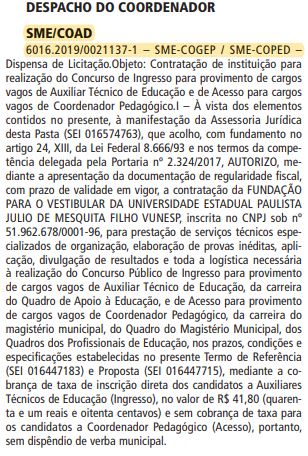 Concurso SME-SP: Banca organizadora está definida! 1 Nova-sme-sp