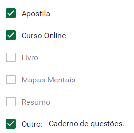 Materiais usados pelo Aprovado na PM-SP Murilo Henrique