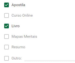 Materiais usados por Diego, aprovado no Concurso EMAE-SP