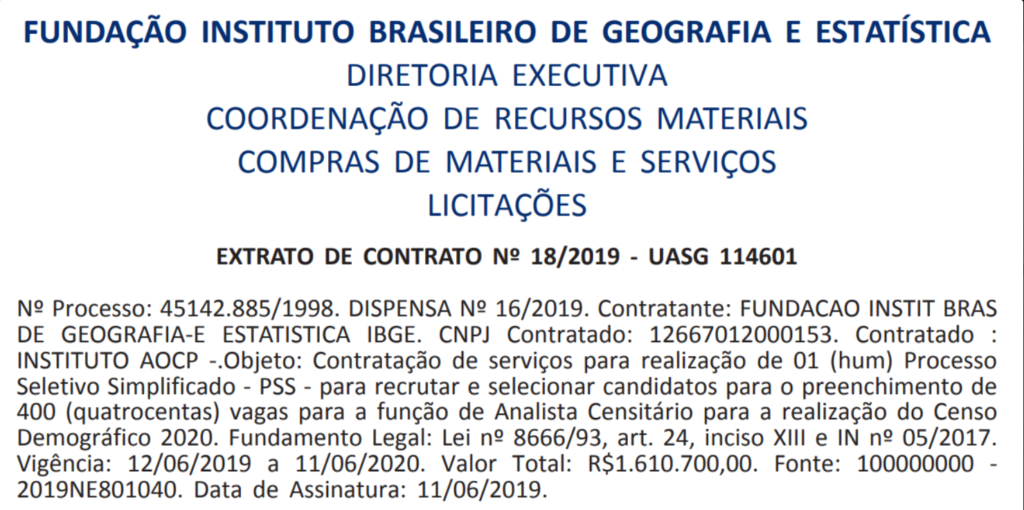 Concurso IBGE Temporários: Banca organizadora para 400 vagas é definida! 1 Nova-IBGE
