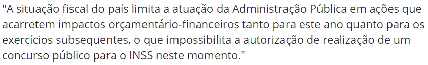 Concurso INSS: MPF elabora ação para levar concurso à justiça! 2 INSS