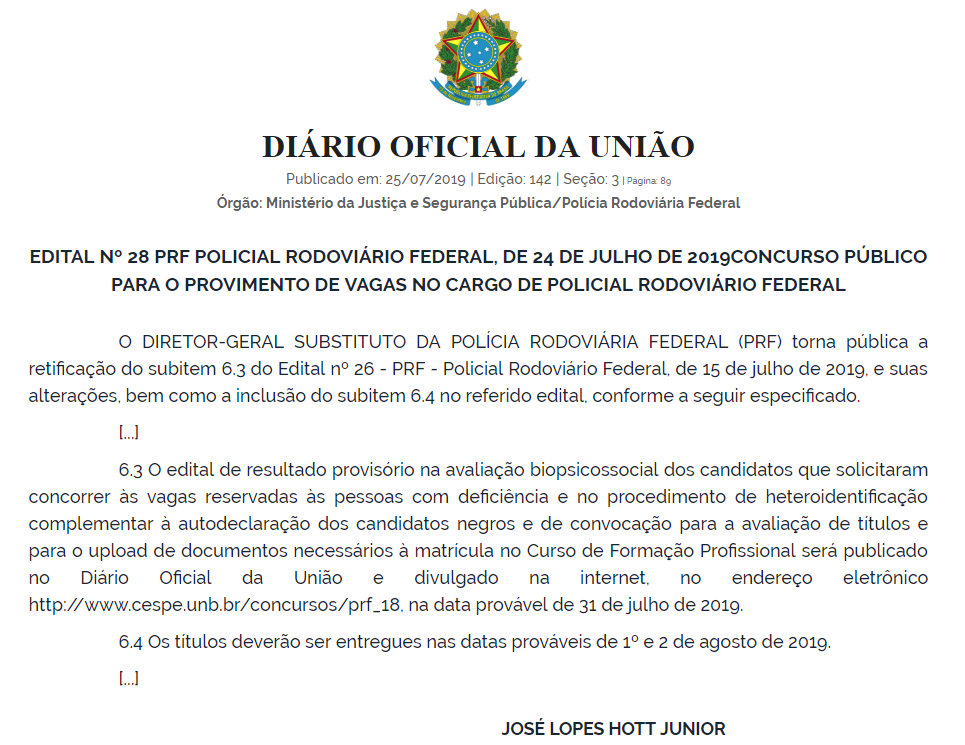 Concurso PRF: Retificação revela datas das próximas fases da seleção! 1 PRF