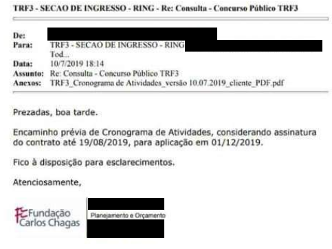 Concurso TRF3: Suposto cronograma vaza; edital previsto para setembro! 1 TRF3 FCC