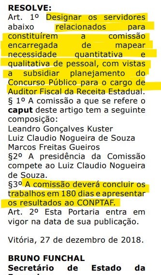 Concurso SEFAZ ES: Novo certame está previsto no Plano Plurianual! 2 Imagem 08