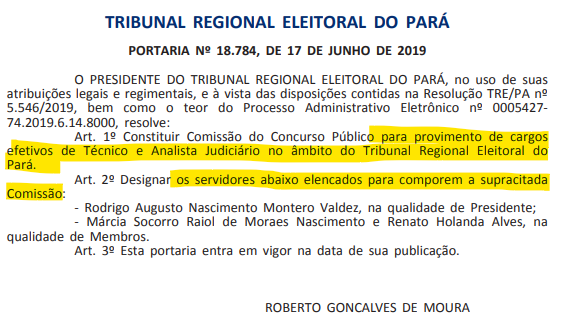 Concurso TRE PA: Novo certame é solicitado por presidente do órgão! 1 Imagem 08