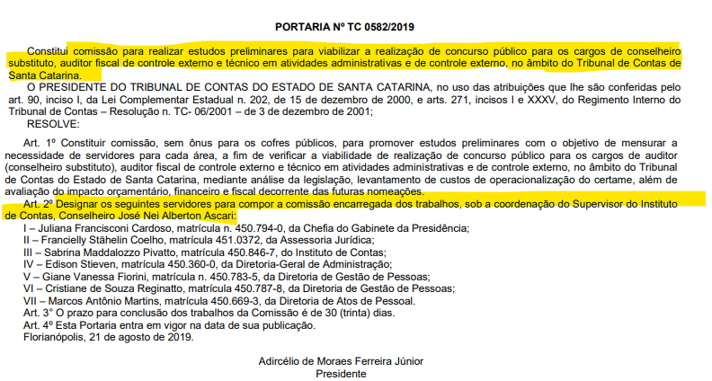 Concurso TCE SC: Estudos para novo certame já começaram! 1 Imagem 09