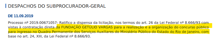 Concurso MP RJ: Banca organizadora é contratada! 1 MP RJ 09