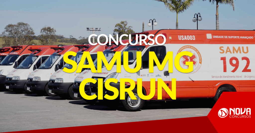 Concurso SAMU MG CISRUN: Últimas horas para se inscrever!