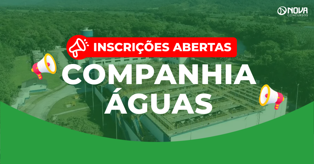 Concurso Companhia Águas de Joinville: Inscrições abertas!
