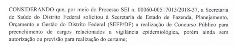 Concurso SES DF: MPF assina TAC e certame pode acontecer em até 2 anos! 1 SES DF 3