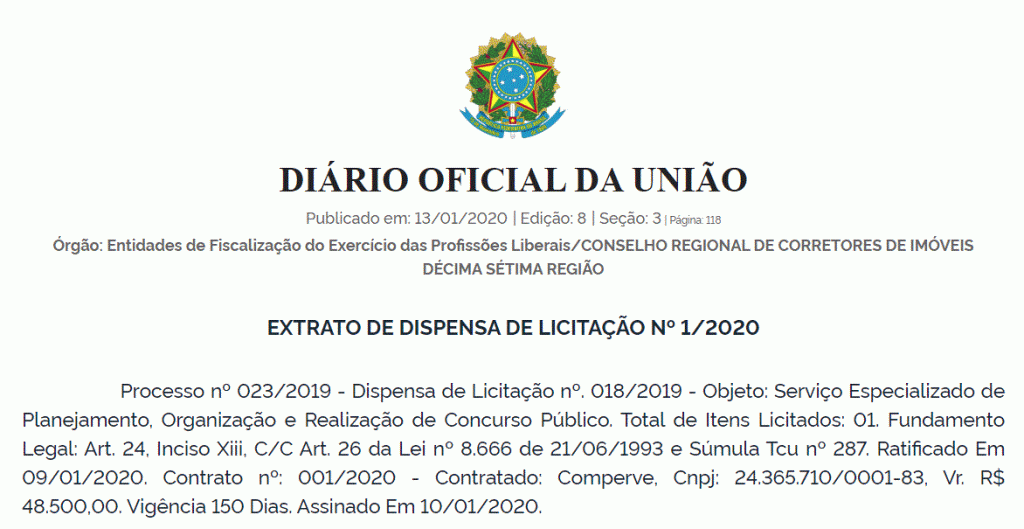 Concurso CRECI RN: Banca organizadora está definida! 1 CRECI RN