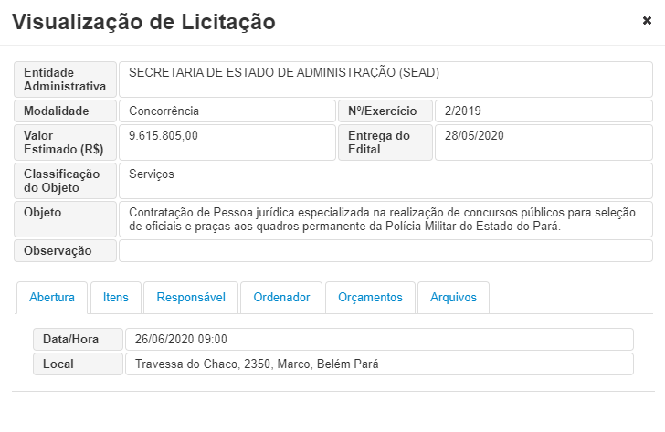 Concurso PM PA: Processo licitatório tem seis bancas organizadoras na disputa! 1 PM PA 1
