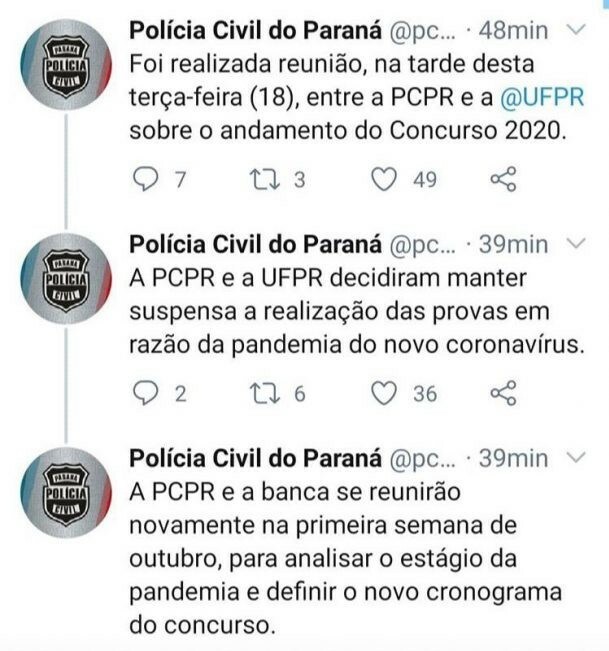 Concurso PC PR: Corporação fará reunião em outubro para definir cronograma! 1 PC PR