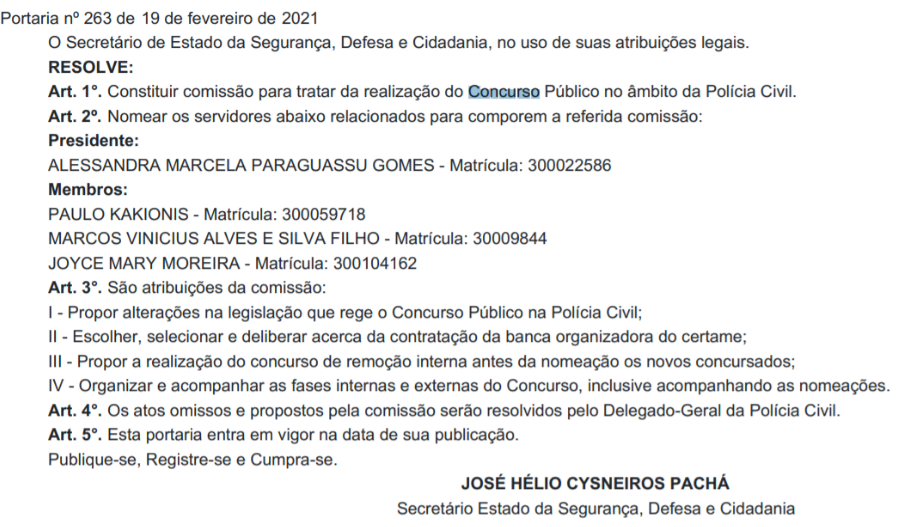 Concurso IGP RS: Comissão formada para 40 vagas de Papiloscopista! 