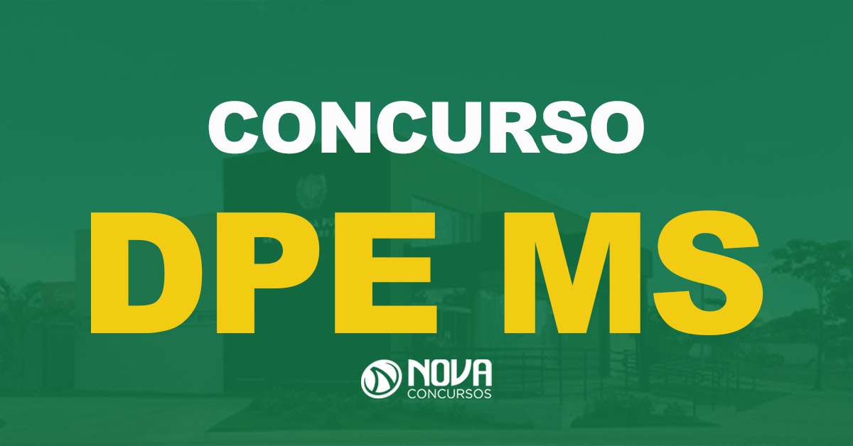 Concurso DPE MS Defensor: Banca é definida e será a FGV!