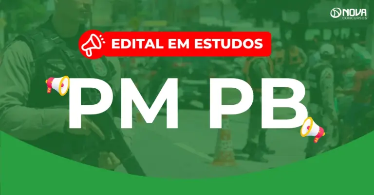 Concurso PM PB: Novo edital com 1.000 vagas em estudo!