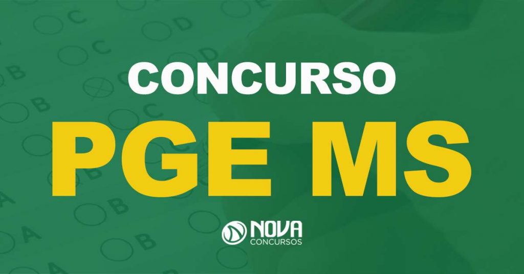 Concurso PGE MS: Comissão organizadora é definida, edital em breve!