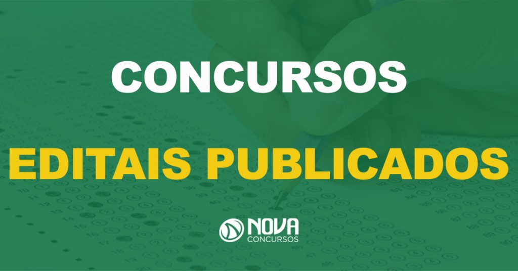 Concurso Público: 22 editais Publicados nas 2 últimas semanas!