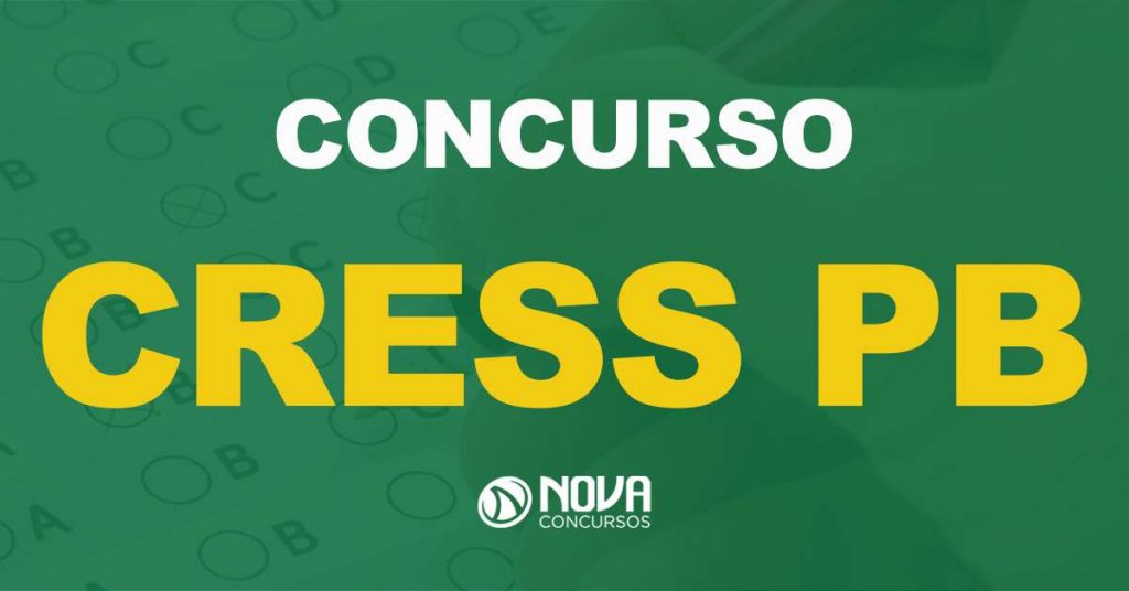 Concurso Cress PB: É retomado e tem as inscrições reabertas!