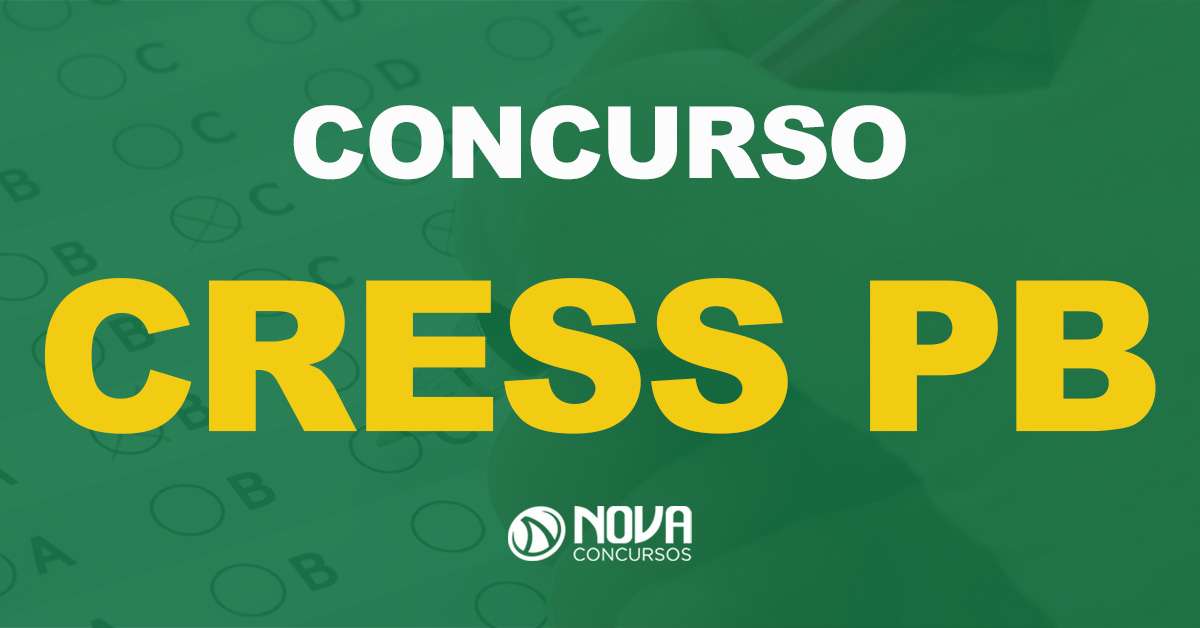 Concurso Cress PB: É retomado e tem as inscrições reabertas!