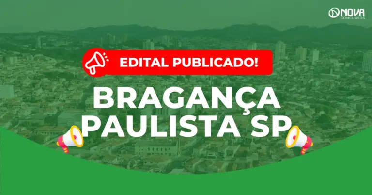 Concurso Prefeitura de Bragança Paulista SP: Edital publicado com 89 vagas!