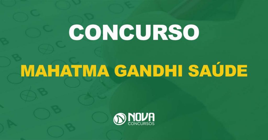 Concurso Mahatma Gandhi Saúde: Edital publicado com 427 vagas!