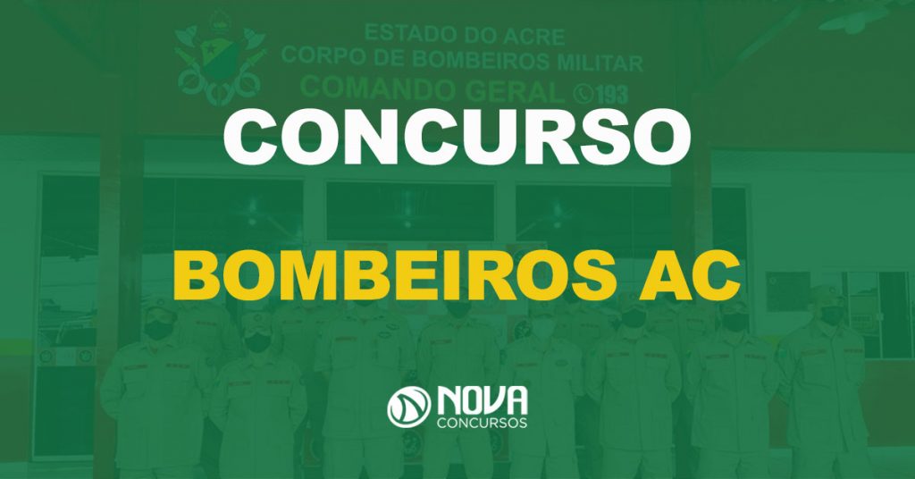 Concurso Bombeiros AC tem comissão organizadora formada!