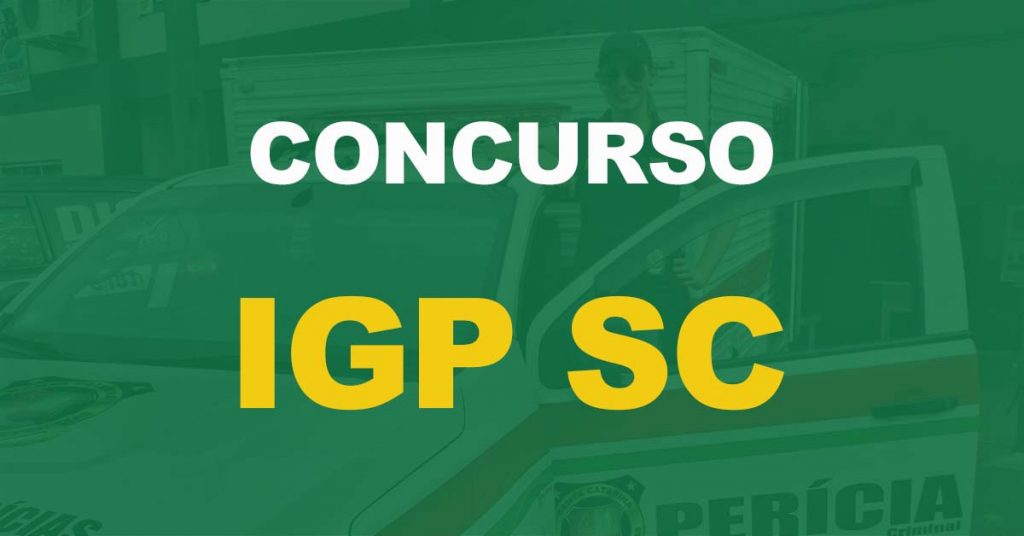 Concurso IGP SC: Inscrições encerrando nesta quarta (26/10)!