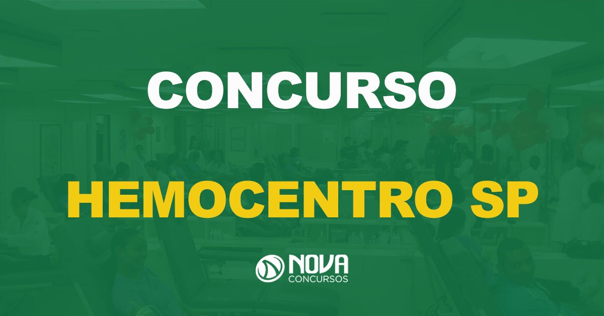 Concurso Hemocentro SP: Comissão organizadora definida!