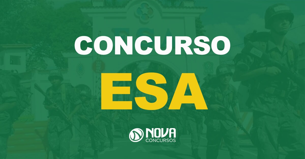 Concurso ESA 2023: Edital até dia 04/03. 1.100 vagas!