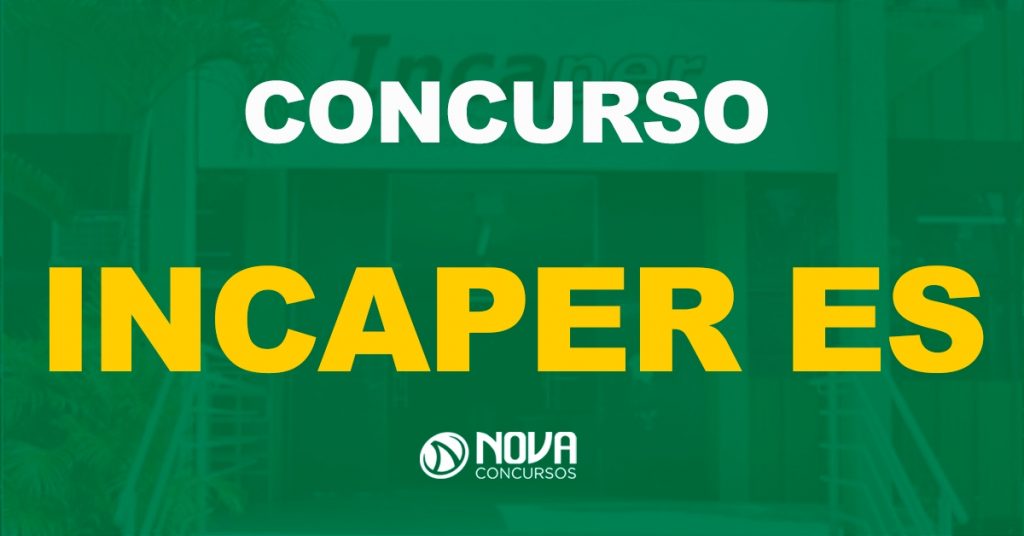 Concurso Incaper ES: Comissão formada para novo edital!