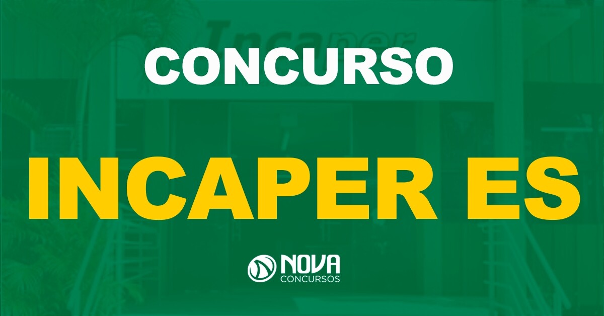 Concurso Incaper ES: Comissão formada para novo edital!