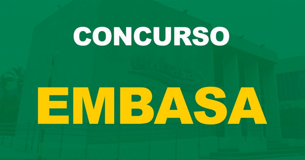 Concurso Embasa: 2022 inscrições terminam hoje (06/09) às 14h!