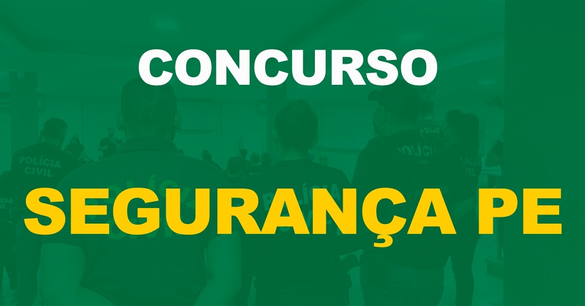 Concurso Segurança PE: “editais até o fim do ano”, informa secretário!