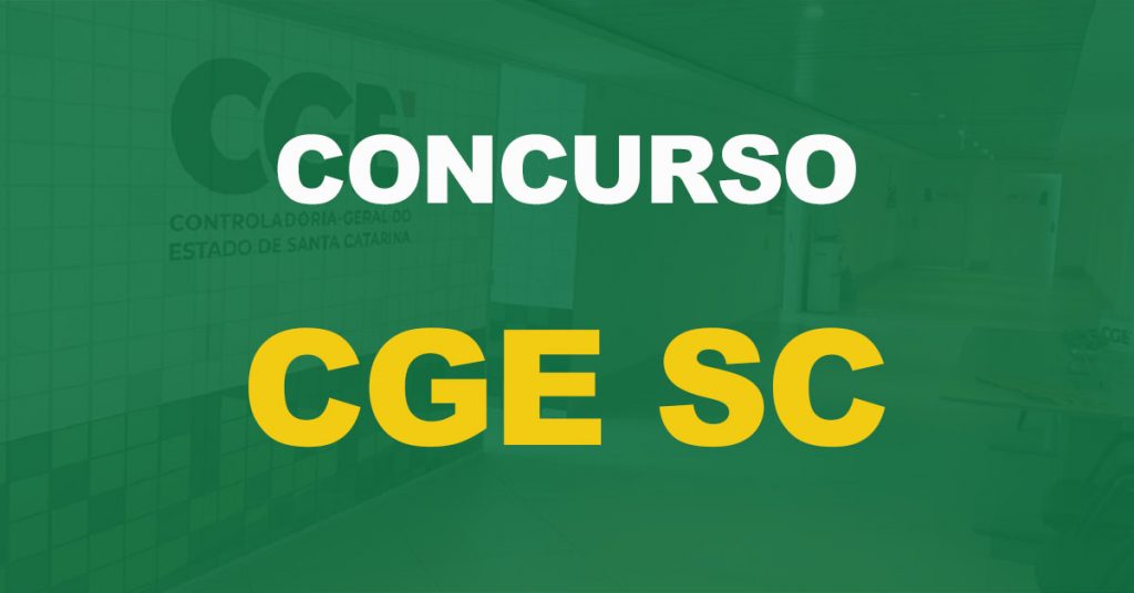 Concurso CGE SC: Provas ainda em 2022, informa órgão!