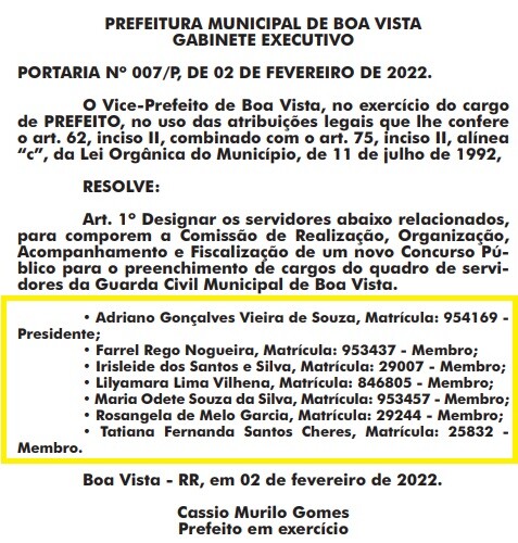 Prefeitura Municipal de Boa Vista