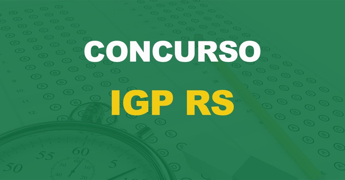 Concurso IGP RS passa por nova alteração; confira - Notícias Concursos