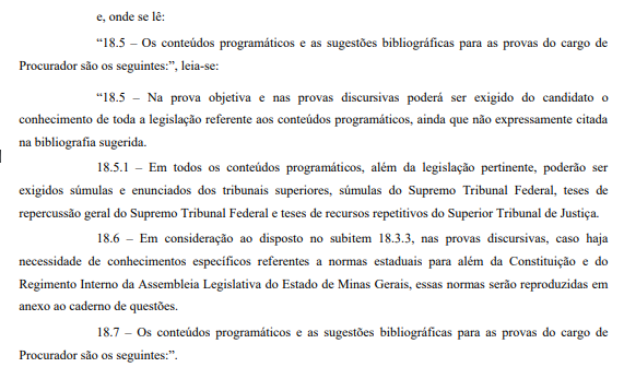 Edital do concurso ALMG é retificado. Confira as alterações! 4 retifica3