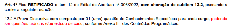 Concurso PC GO 2022: Edital passa por nova retificação! 1 discursiva