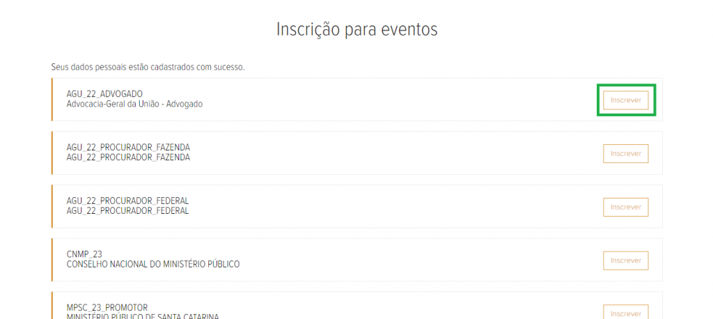 Concurso CNMP: Passo a passo de como fazer a inscrição! 3 inscrições